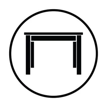 Dinner table icon Stock Illustration