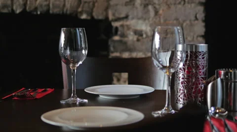 Dinner table in a Middle Eastern Restaurant 스톡 동영상 40975782