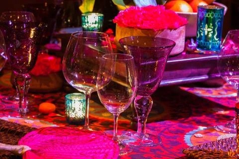 Dinner table Stock Photos