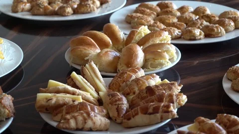 Dinner table ready for guest Stock Footage 128947107