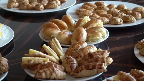 Dinner table ready for guest Video stock 128947968