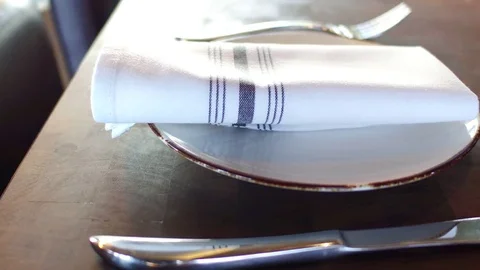 Dinner table setting Stock Footage 72393160