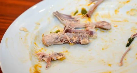 Dinner Trash Stock Photos