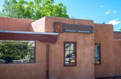 Dinner for Two Restaurant in Santa Fe Foto stock