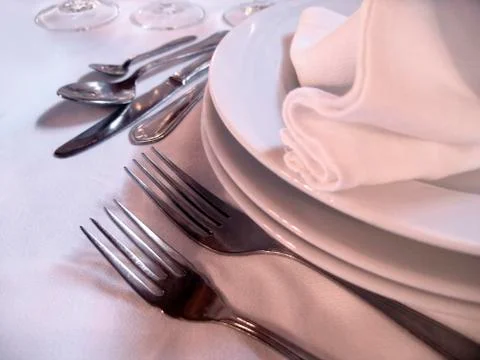 Dinnerware detail Stock Photos