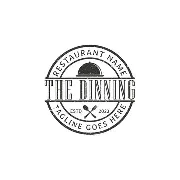 Dinning Restaurant Logo Stock Illustration