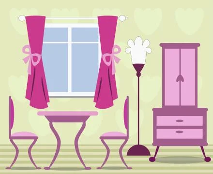 Dinning room Stock Illustration