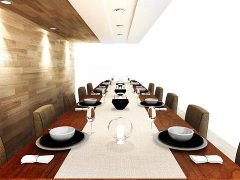 Dinning Room Stock Illustration