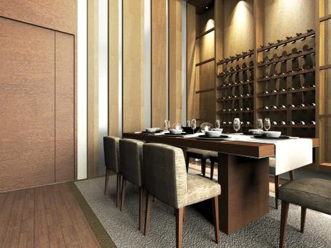 Dinning Room Stock Illustration