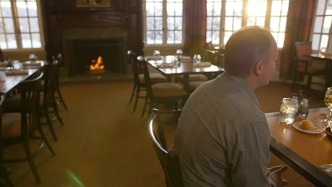 Dinning slow entree serve Stock-Footage 105320376
