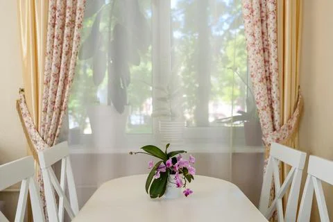 Dinning table at home Stock Photos