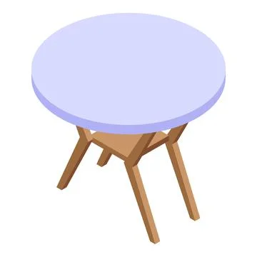 Dinning table icon, isometric style Stock Illustration