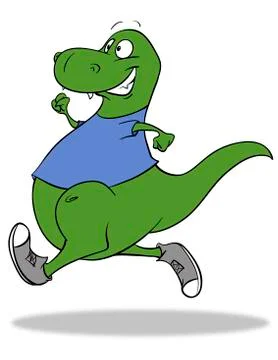 Dino dash Stock Illustration