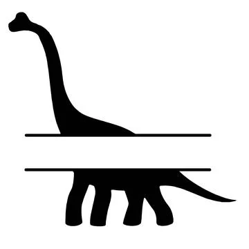 Dino, Dinosaur Monogram, Vector, Frame. T-shirt ornament. Template for printing Stock Illustration