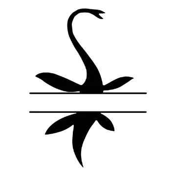 Dino, Dinosaur Monogram, Vector, Frame. T-shirt ornament. Template for printing Stock Illustration