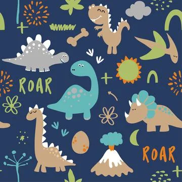 Dino friends. Stock-Illustration