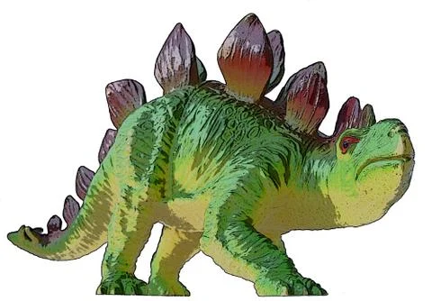 Dino Stegosaurus Stock Illustration