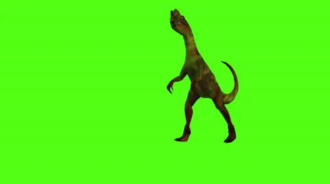 Dinosaur 2 green screen Stock Footage 25487516