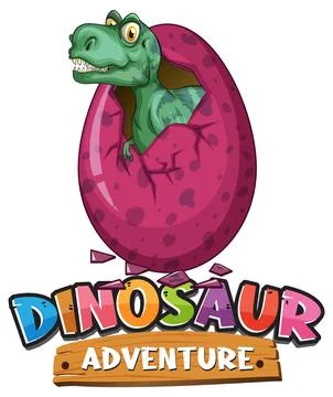 Dinosaur Adventure Egg Hatching Stock Illustration