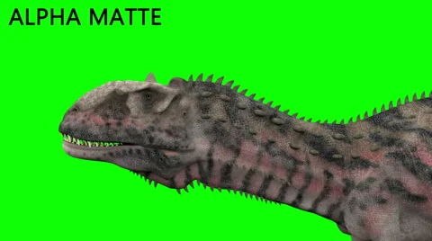 Dinosaur animation on green screen. GI render, realistic motion Stock Footage 61166116