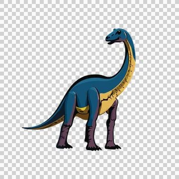Dinosaur Black Silhouette Facing Right standing tail limbs Stock Illustration