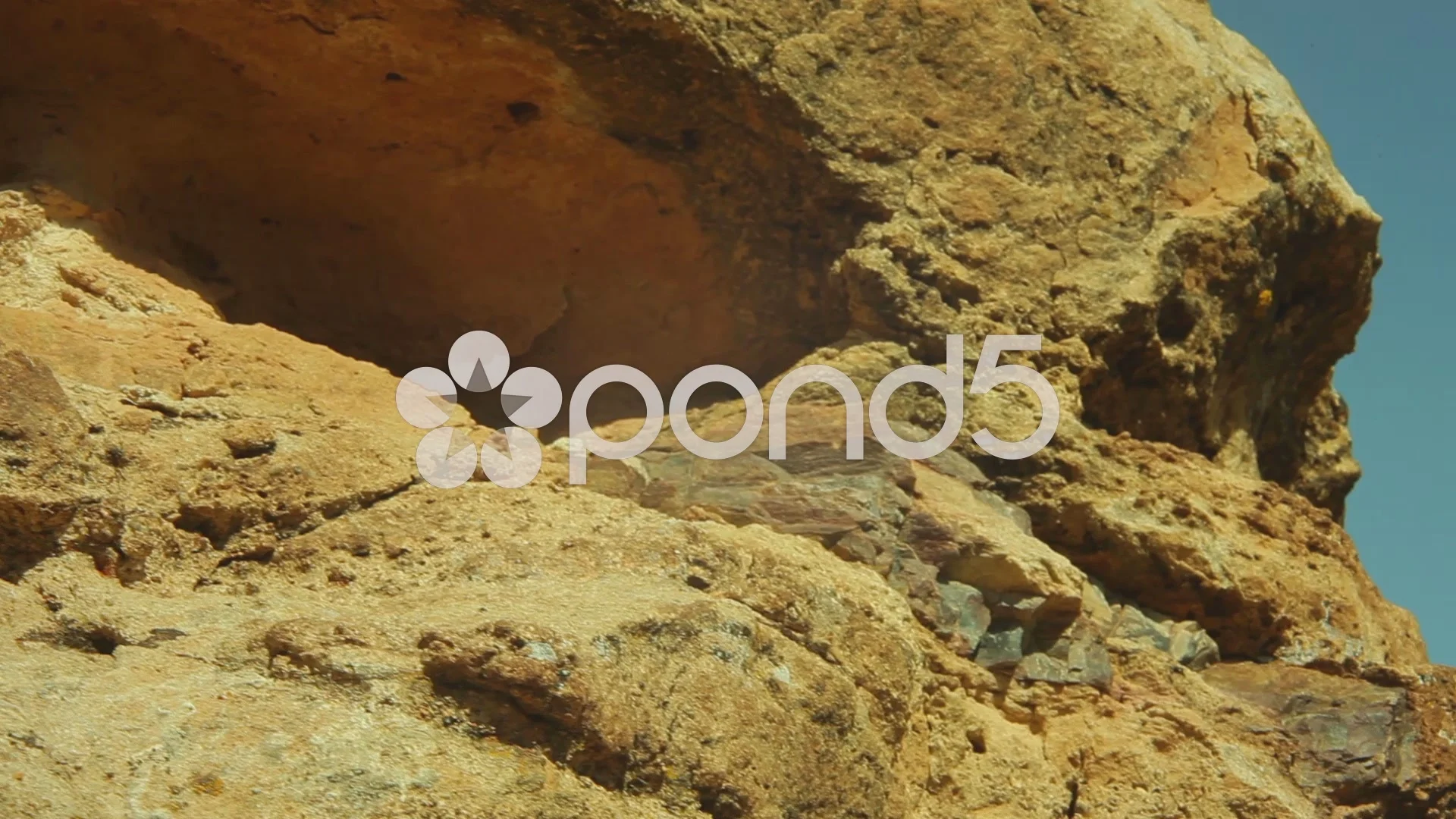 dinosaur bone in rocks mud fossil | Stock Video | Pond5