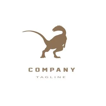 Dinosaur design logo Stock Illustration