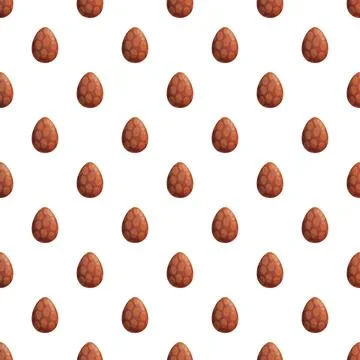 Dinosaur eggs creating a seamless tile pattern Illustrazione stock