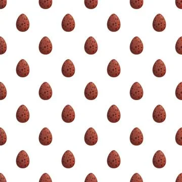 Dinosaur eggs repeating pattern on white background 库存插图