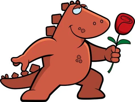 Dinosaur Flower Stock Illustration
