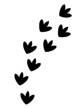 Dinosaur Footprints Stock-Illustration
