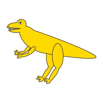 Dinosaur icon. Stock Illustration