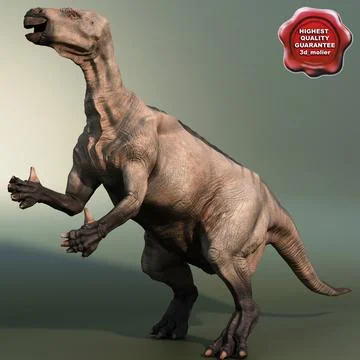 Dinosaur Iguanodon Pose2 3D Model