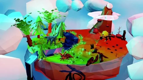 Dinosaur Island Video stock 228494294