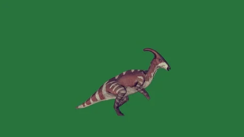 A dinosaur isolated on green screen background Stock Footage 336856364