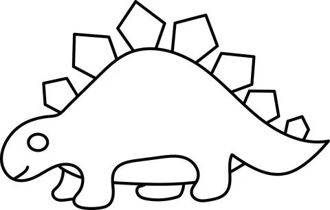 Dinosaur isolated on a white background Stock Illustration