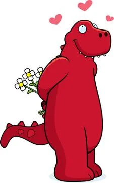 Dinosaur love Stock Illustration