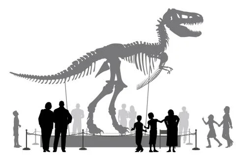 Dinosaur museum Stock-Illustration