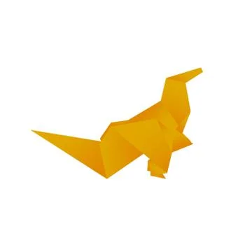 Dinosaur origami Illustrazione stock