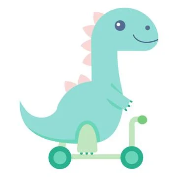 Dinosaur outline decorated with botanical elements Stock-Illustration