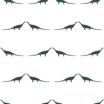 Dinosaur pair pattern Stock Illustration