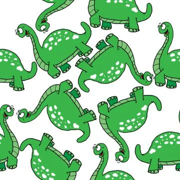 Dinosaur pattern Stock Illustration