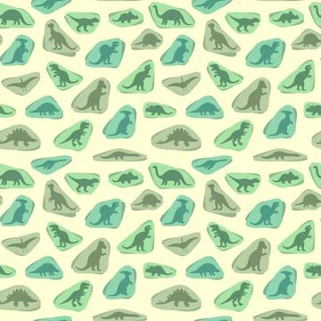 Dinosaur pattern Stock Illustration