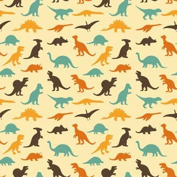 Dinosaur pattern Illustrazione stock
