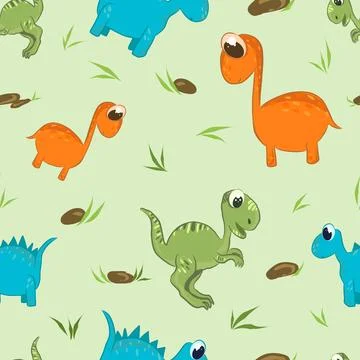 Dinosaur pattern Ilustração Stock