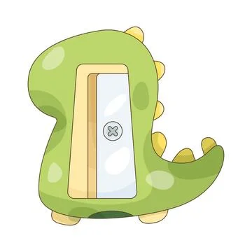 Dinosaur pencil sharpener Stock Illustration
