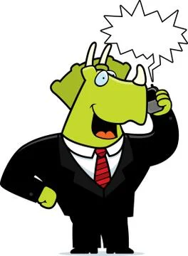 Dinosaur phone Stock Illustration