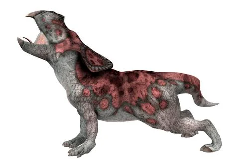 Dinosaur protoceratops Stock Illustration