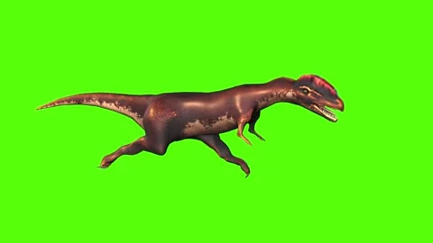 Free Art - Dinosaur running fast while wearing a backpack