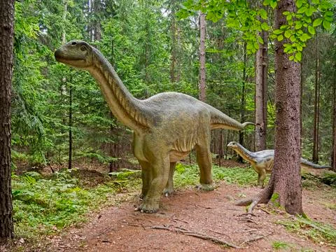 Dinosaur sauropoda Stock Photos